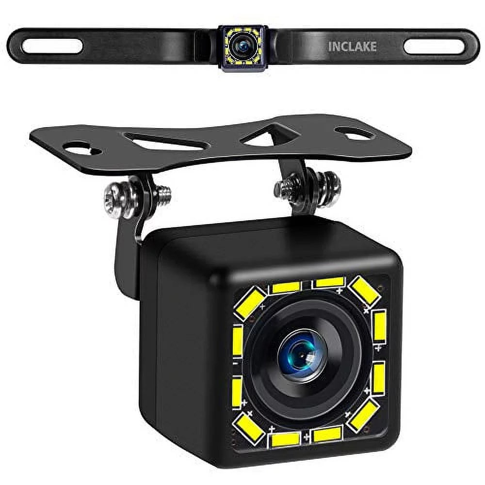Ultra Universal Brackets with Backup Camera Mount 140 Camera Multiple Reverse More HD View Angel Rear View LED 12 Night Car and for Wide Vision,Waterproof (HD) Cars,SUV,Trucks,RV Camera,