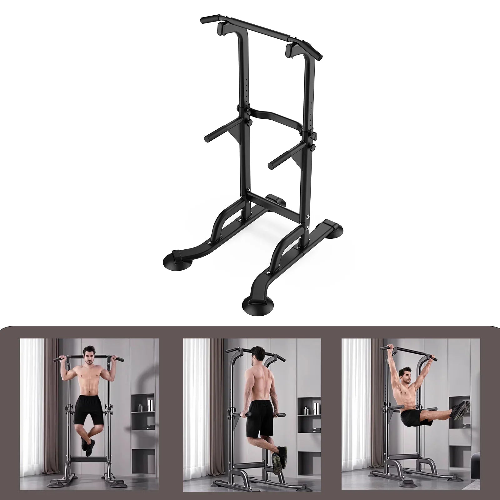 Dip Training Life Strength Power Home Gym Newer Workout Station Rebuild Up Your Fitness Tower for Equipment Version,400LBS Pull Station Bar