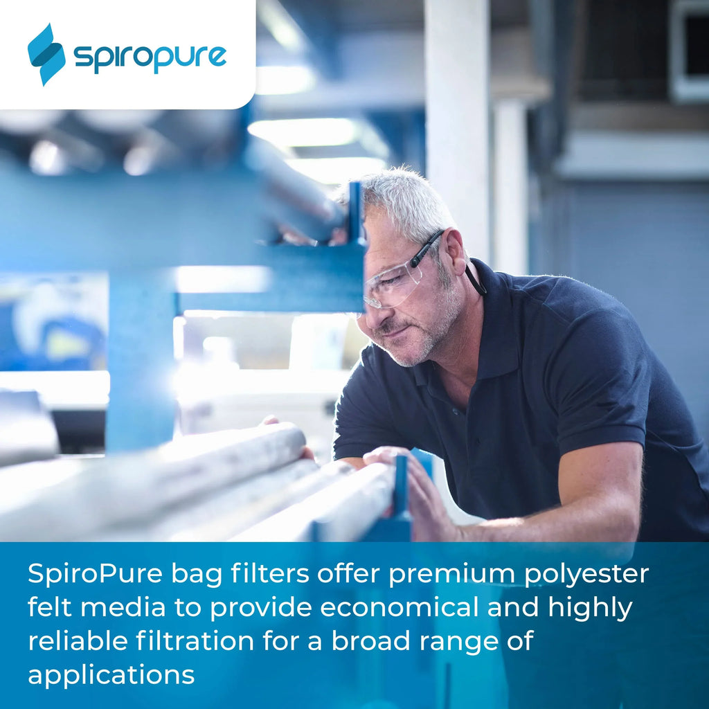50 of 40) Micron Felt Polyester (20") Bag Liquid SP-BE-4-50 #4 (Case Filter SpiroPure