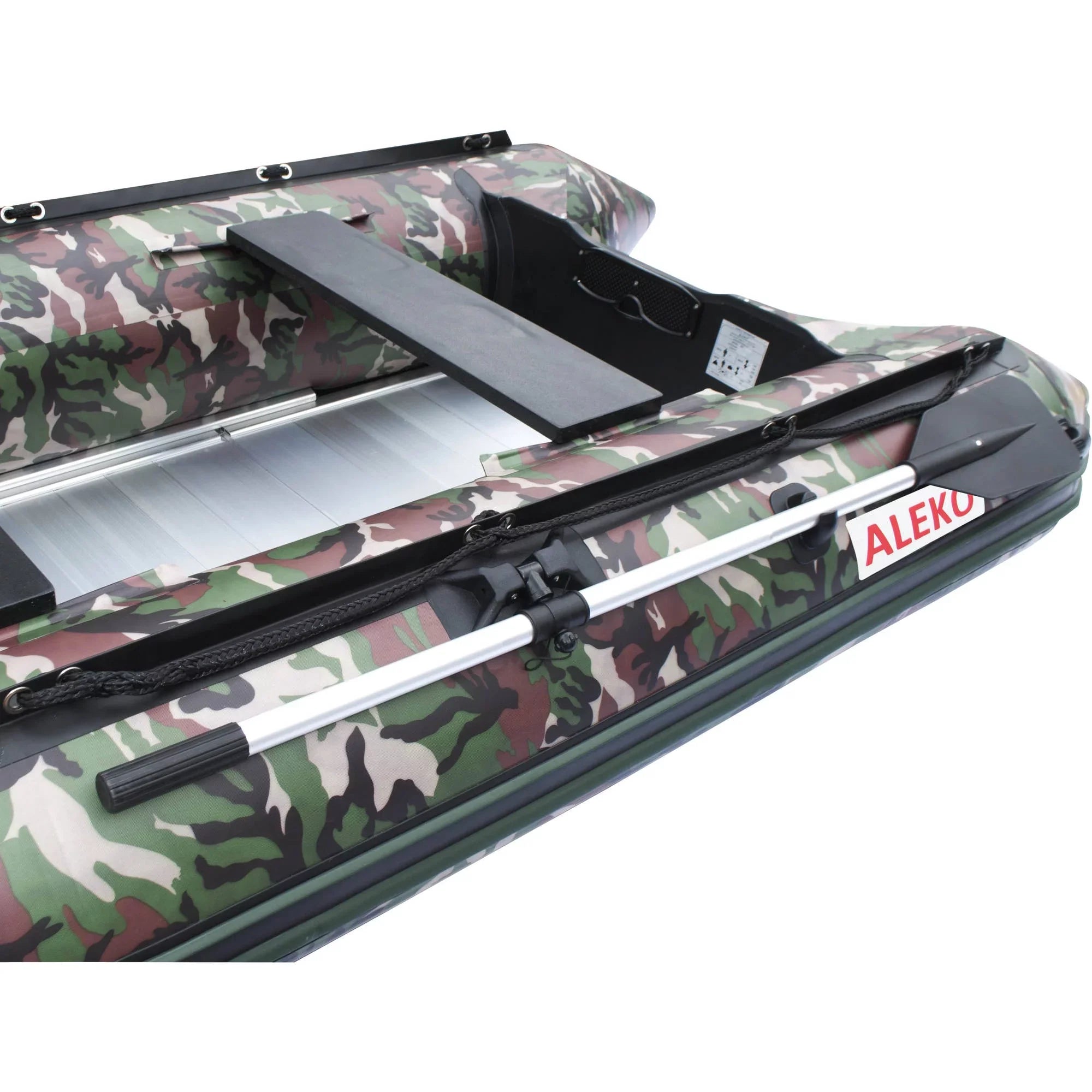 Raft Camouflage BT320CM 4-Person ALEKO - Boat Fishing feet 10.5 Inflatable