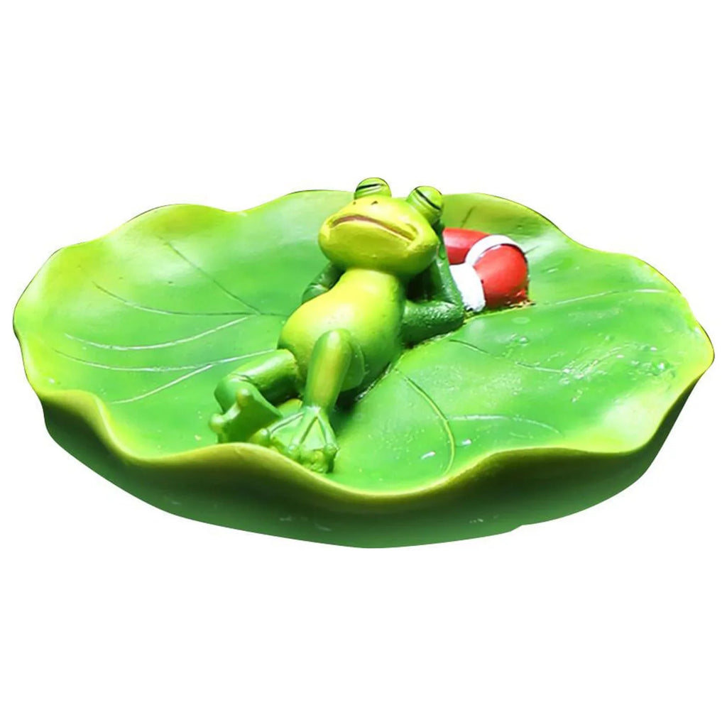 Shelf for Animals Simulation Water Figurine Office DIY Statue Floating Frog Tabletop Garden Decor Accessories Ornament Crafts Pool