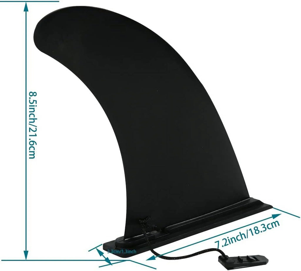 Paddleboard Fin Fin Replacement Detachable & Single Surf and Fin for Surfboard Longboard, SUP Center Quick HEYTUR