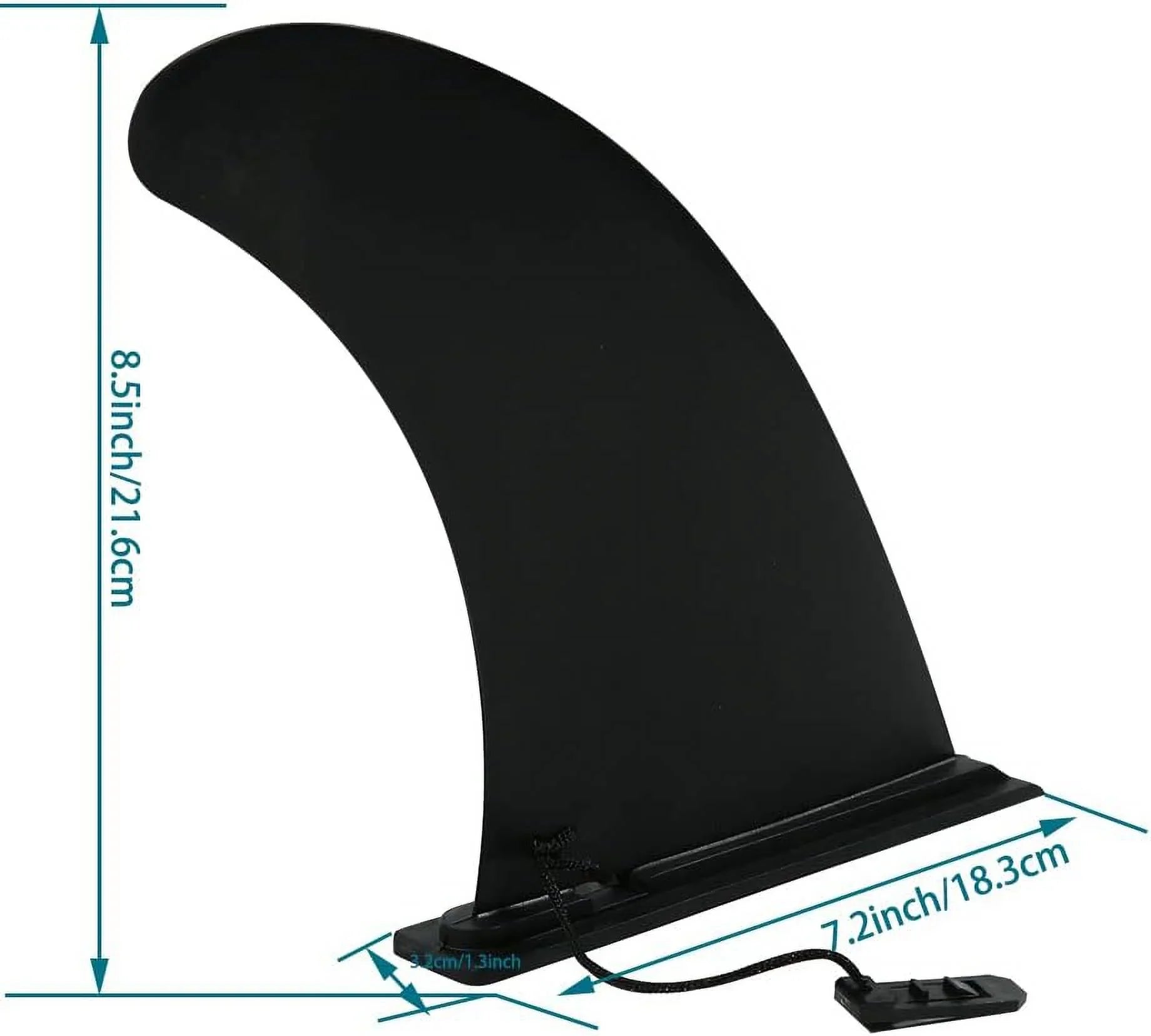 Paddleboard Fin Fin Replacement Detachable & Single Surf and Fin for Surfboard Longboard, SUP Center Quick HEYTUR