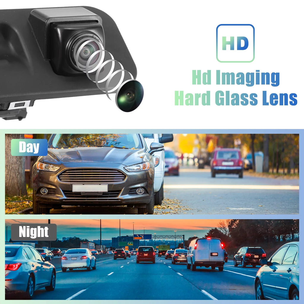 Rear Sonata Hyundai Black Waterproof View for Up Metal 95760-E6201 Plastic Camera Back 2015-2017