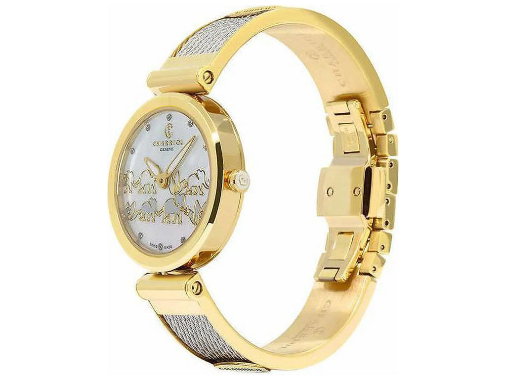 Ladies CHARRIOL Forever Pearl White Dial of Mother Elephant Watch