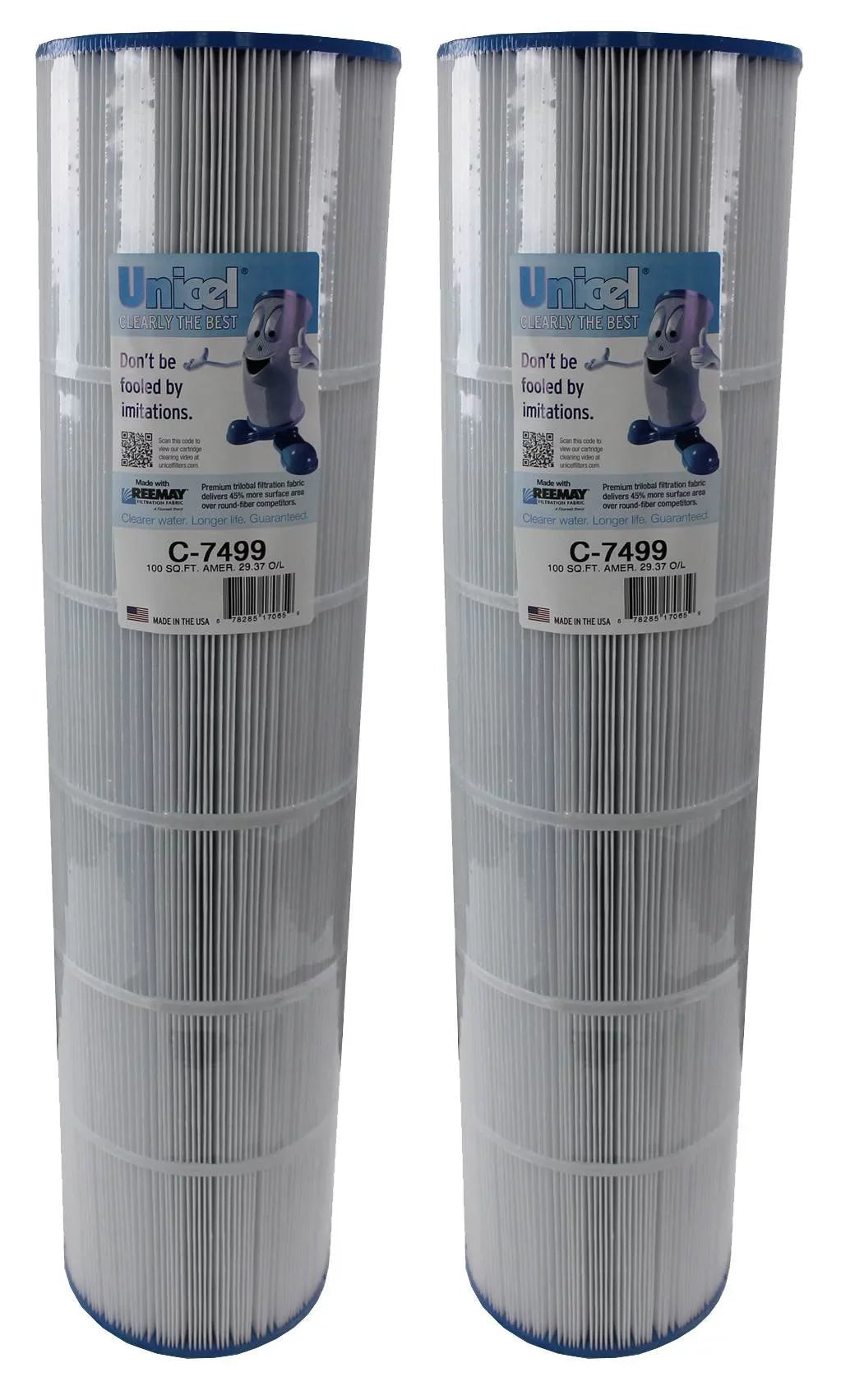 American C-7499 Cartridge Sq Premier Ft 100 Unicel Replacement Filters 2) Spa