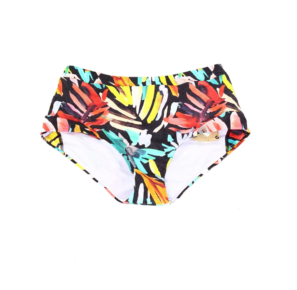 S Small Bikini Women's Leaf Bottom Swimwear Print