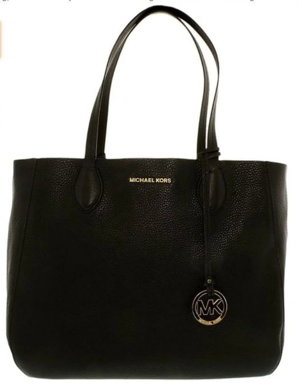 Michael Tote … Mae Carryall Kors Soft Gold Leather Black/Pale Women's Leather Shoulder Large -