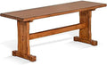 Oak 18.5" Farmhouse in LLBIULife Rustic Bench Wood Nook Side Sedona Mindi