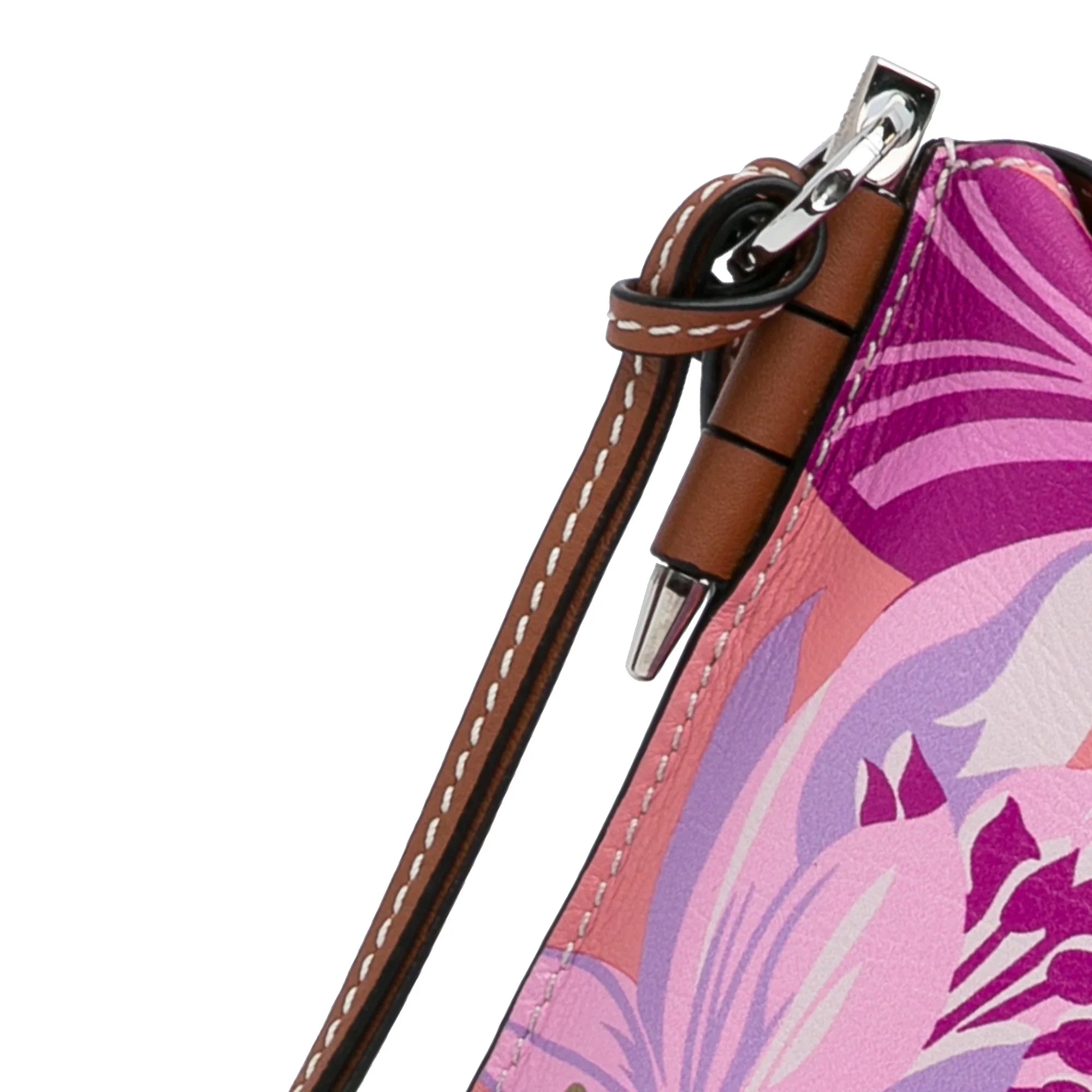 Unisex (Good) Bag Calf Pocket Crossbody Crossbody Gate Waterlily Loewe Authenticated Ibiza Pre-Owned Paulas Pink x Leather