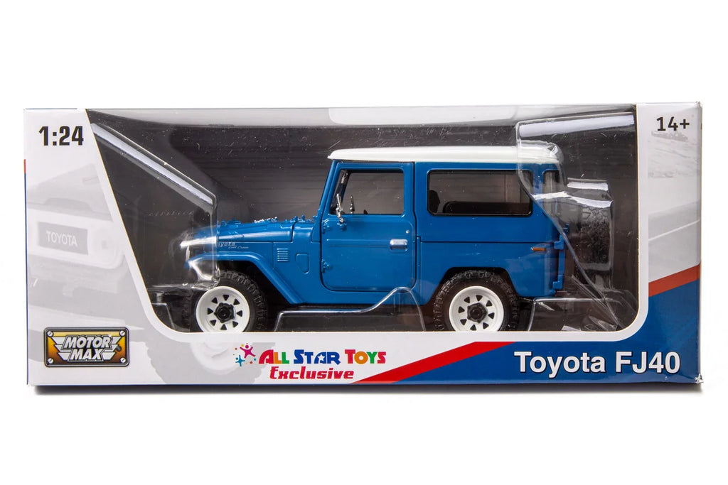 J40 Custom 1/24 Toys Wheels Cruiser Star Exclusive Royal by Land FJ40 All 79323 Toyota Cruiser Off-Road Model Motormax with Diecast FJ Blue