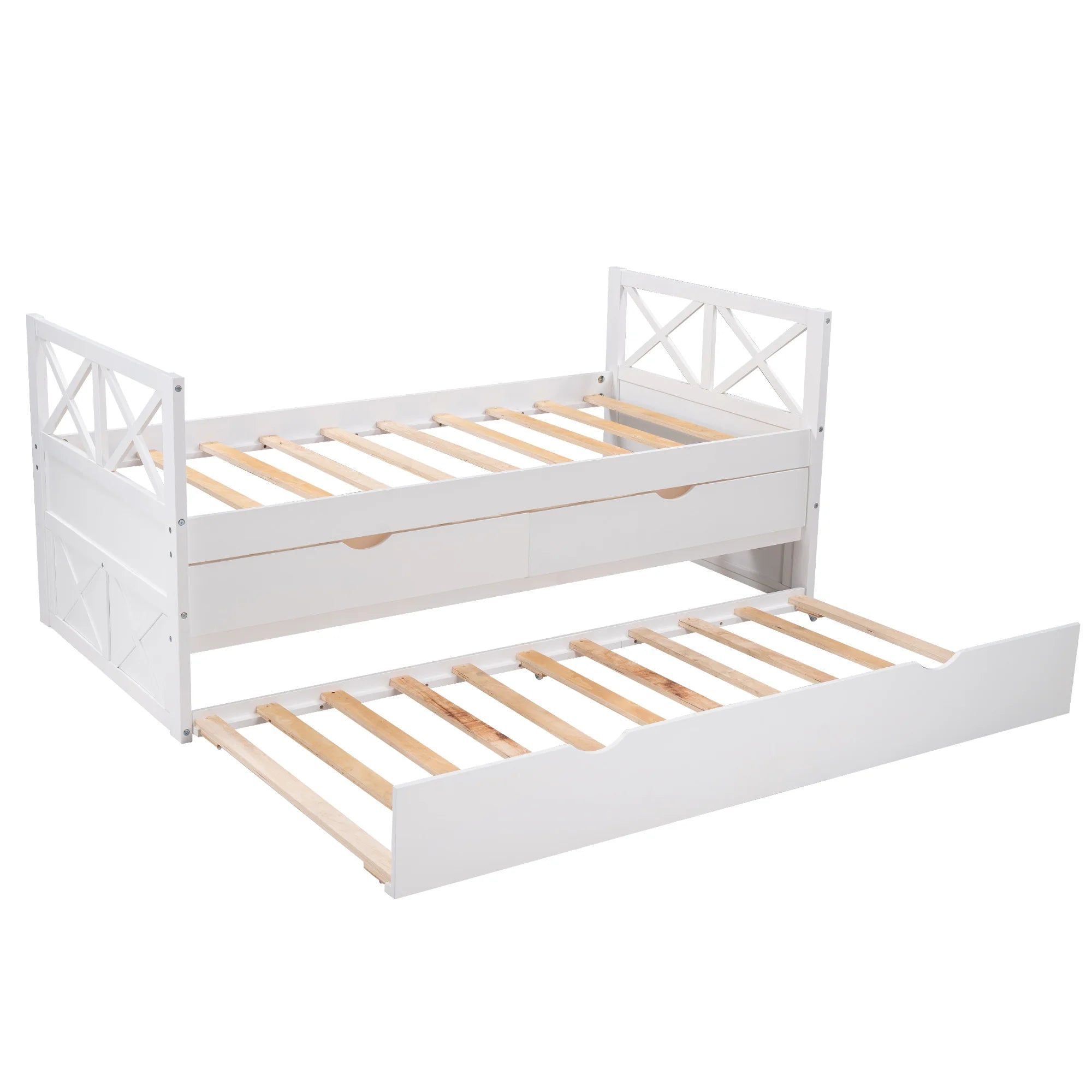 Merax and Multiple Captain Drawers, Colors Solid with Bed Wood Trundle Twin,
