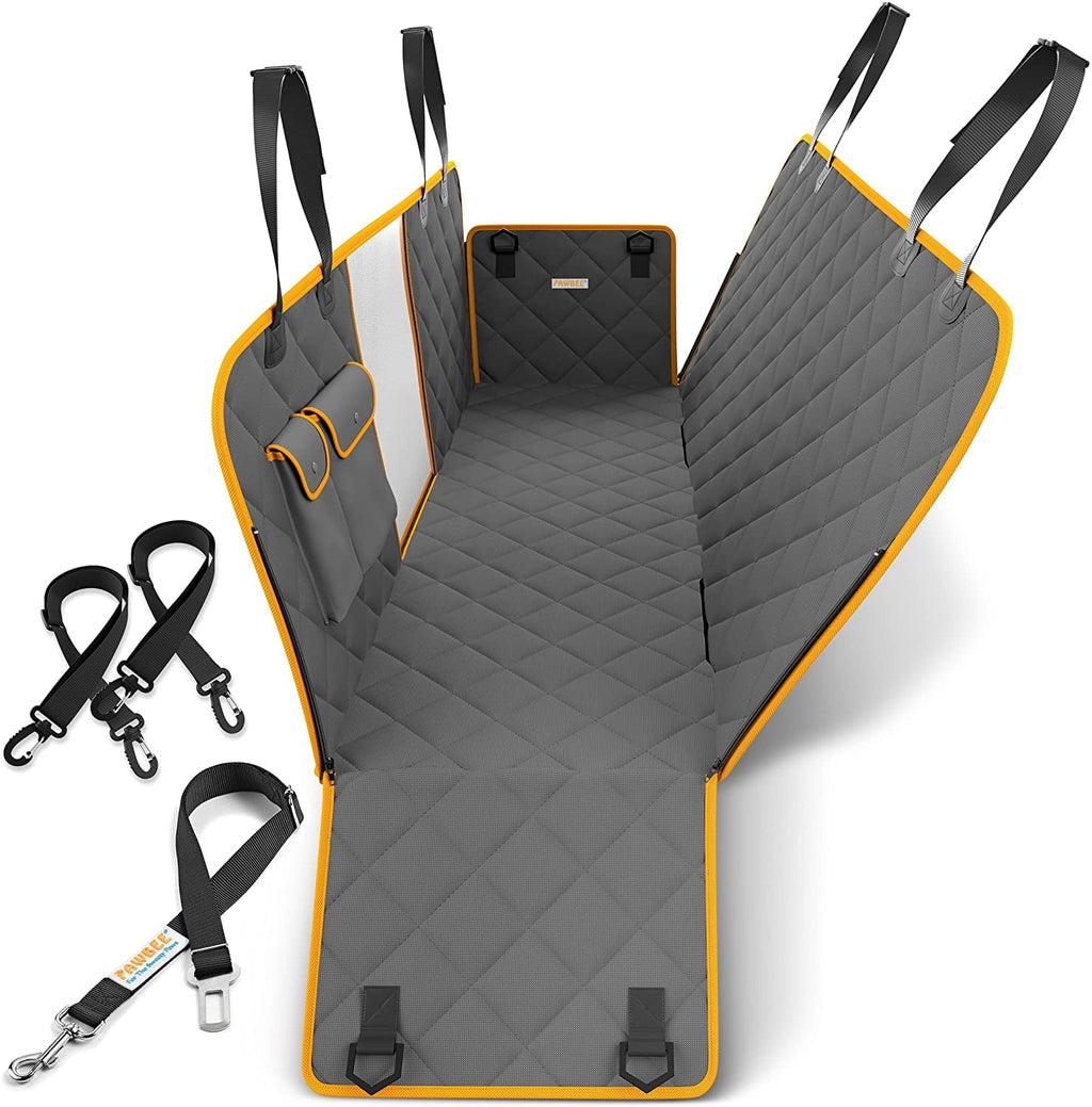 with Dog – Belt Seat Car Dogs – with – Seat for Scratcroof SUV, Covers Mesh Window Car Covers Car Bonus Waterproof PAWBEE for Car Hammock & Cover Dog Cars Dogs & Trucks Seat Front for Seat Nonslip