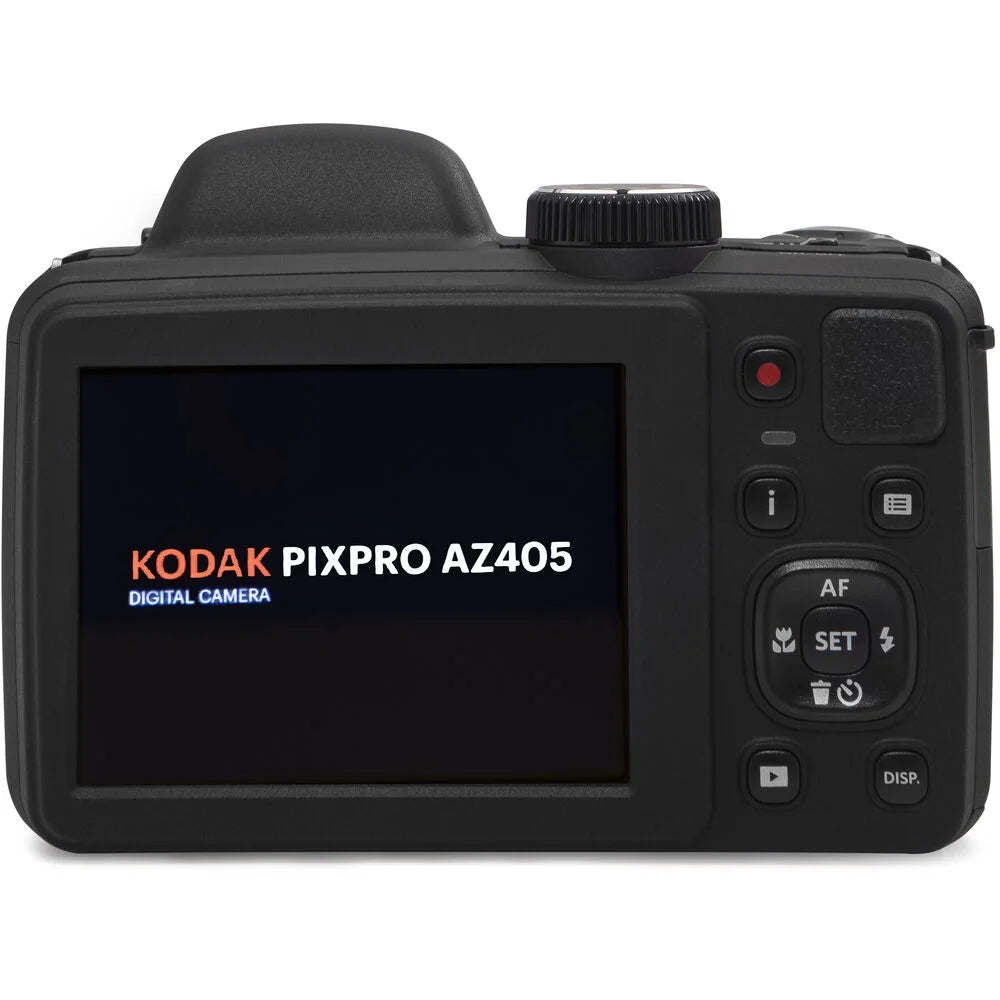 Extra AZ405 Digital LED Kodak PIXPRO + - (Black) + 128GB Battery Kit Camera