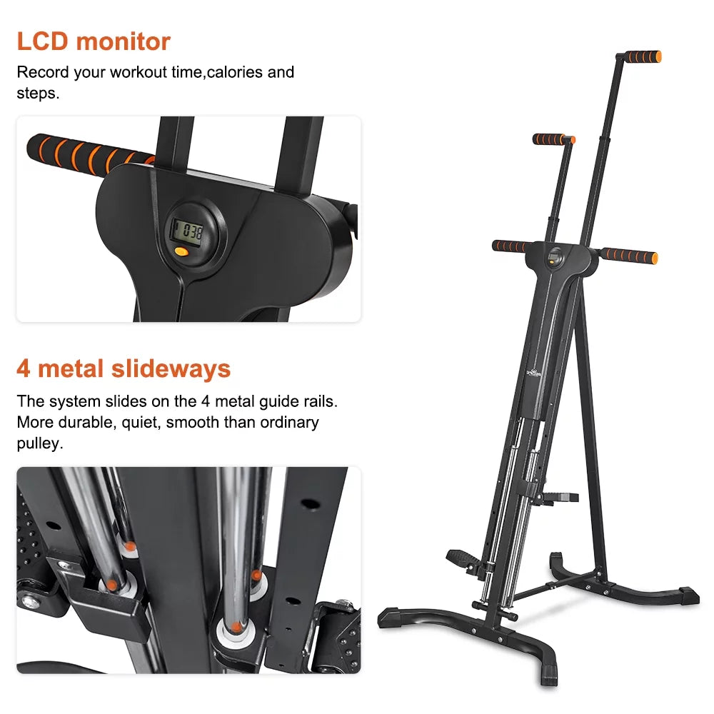 5 Climber Levels Display with Gym Exercise Sports Machine LCD Relife Home for Vertical Adjustable