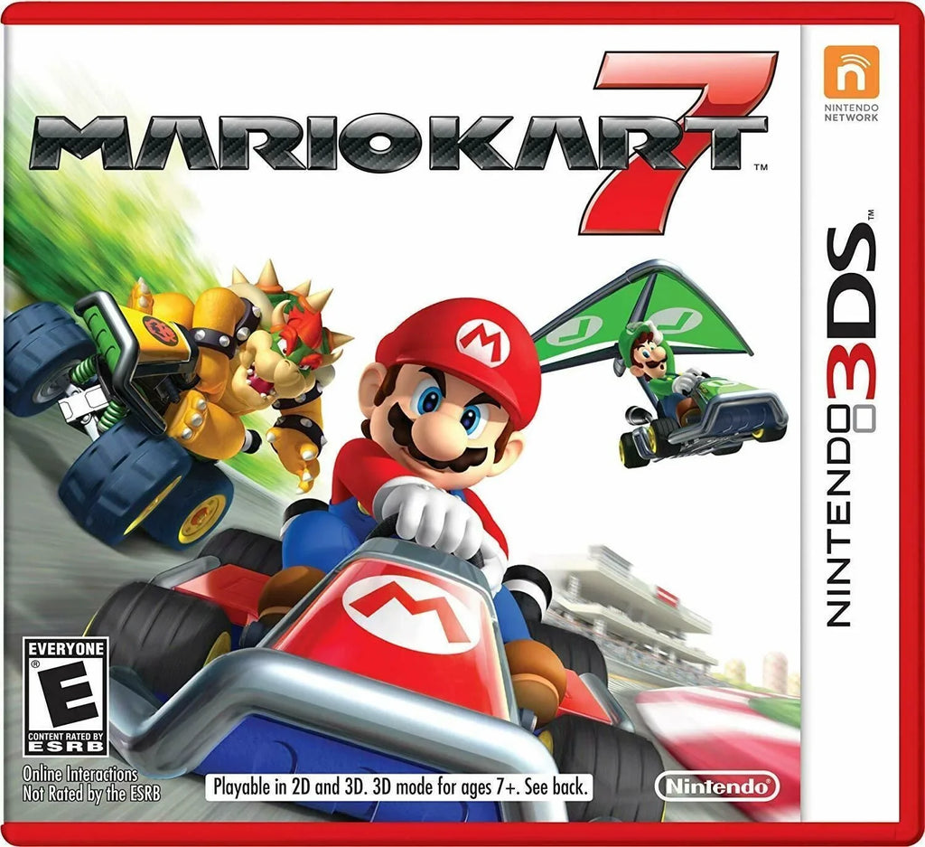 [2DS Fun Online] 7 NEW Player Luigi 3D Brand Kart Nintendo Mario 3DS 2D
