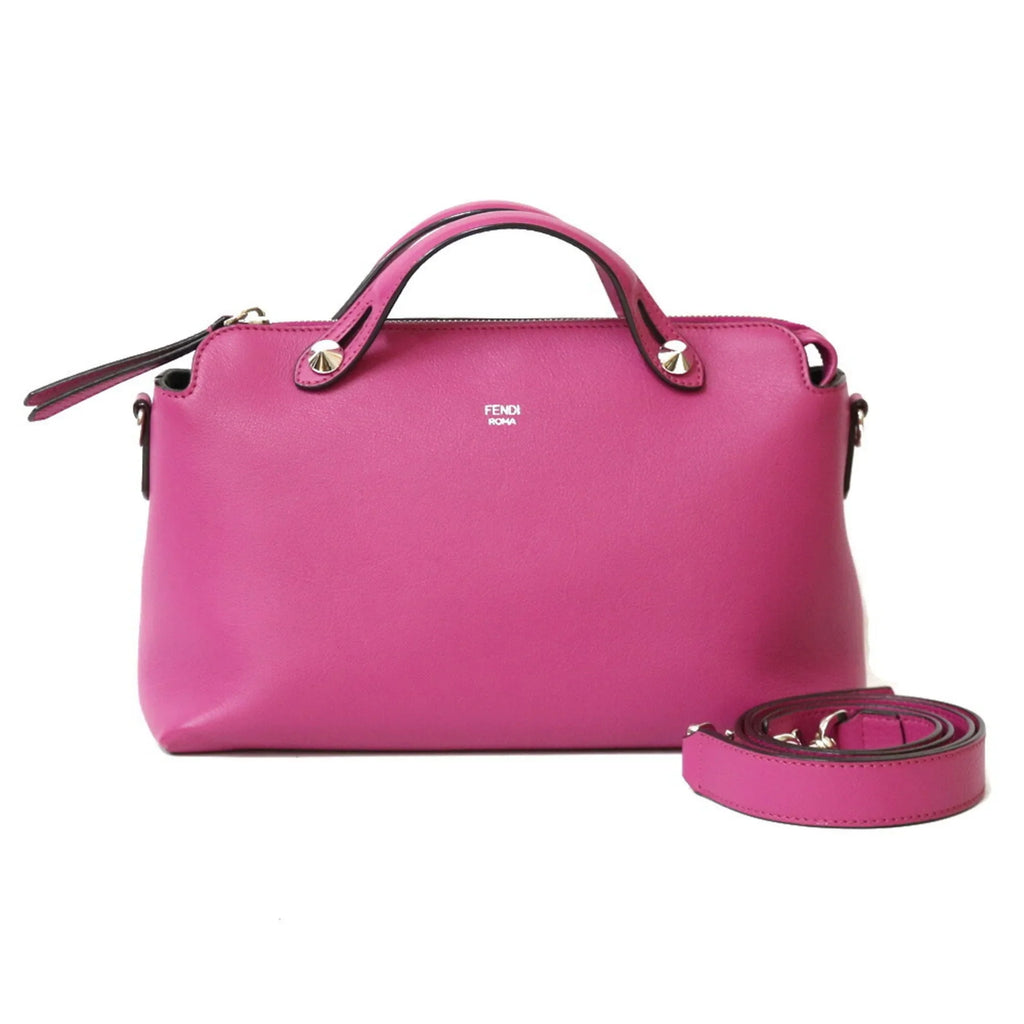 Pink Bag Leather FENDI Visaway Shoulder Fendi Women's Pre-Owned (Fair)