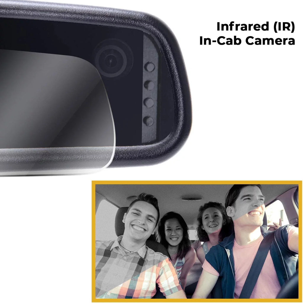 Dash Fit Camera Dual for + View - Tailgaters Rear Backup LCD Security with 4" and Universal Mirror Master DVR Universal HD Cam Safety Enhanced Vehicle Camera
