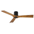 Fan Sold Smart Koa Remote Separately) Kit Control Matte Aviator with Flush 3-Blade Distressed Indoor 54in Outdoor Ceiling and Mount (Light Black