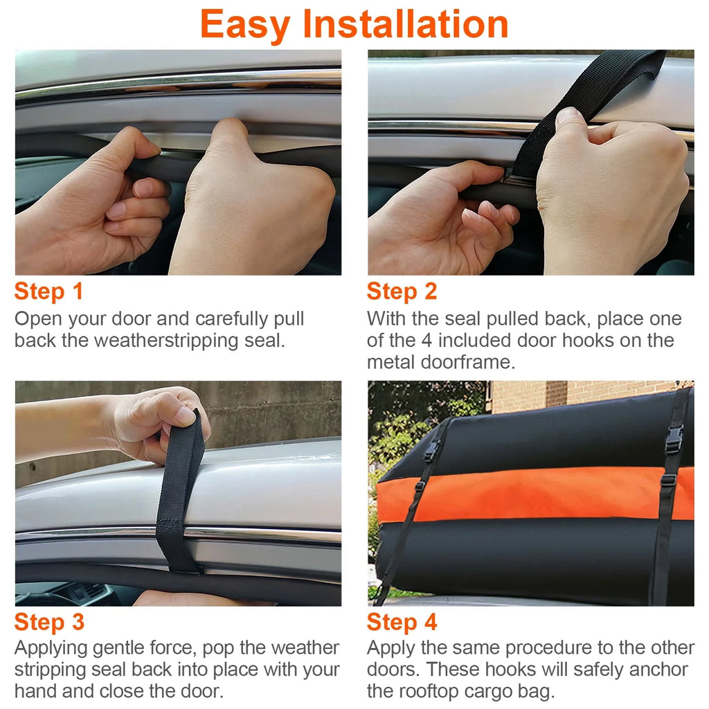 16 Bag Cubic Storage Vehicle, Carrier Large Waterproof Black Cargo Luggage Car feet Bag for Suit Anti-Slip Carriers iMounTEK Storage All Travel Mat Suv Rooftop