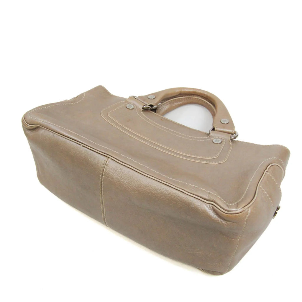 Pre-Owned (Good) Celine Women's Boogie Beige,Champagne Handbag Leather