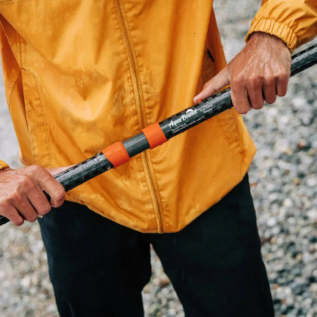 Kayak 2-Piece Whiskey Straight Shaft Bound Fiberglass Paddle Aqua