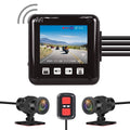 Loop 2 Night 150° Fish Screen HD Inch Angle Dash Camera, Front Full G-sensor Recording, Wide Rear Body Eye Vision, Waterproof Cam, WDR, and 1080P VSYSTO Lens Motorcycle SonyIMX307