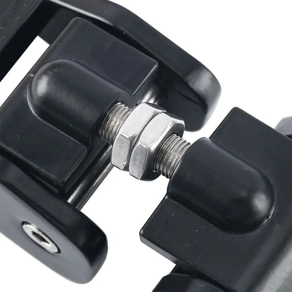 for - Catch Hood Latch Wrangler Jeep Set JK Front Jahy2Tech 07-18 Increased of Protection 2 Lock Black Vehicle