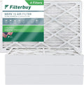 (4-Pack) 13 Filterbuy AC HVAC Filters Pleated Air 10x25x4 Furnace MERV