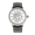 Heritor Silver - Automatic W/Date Watch Mattias Leather-Band