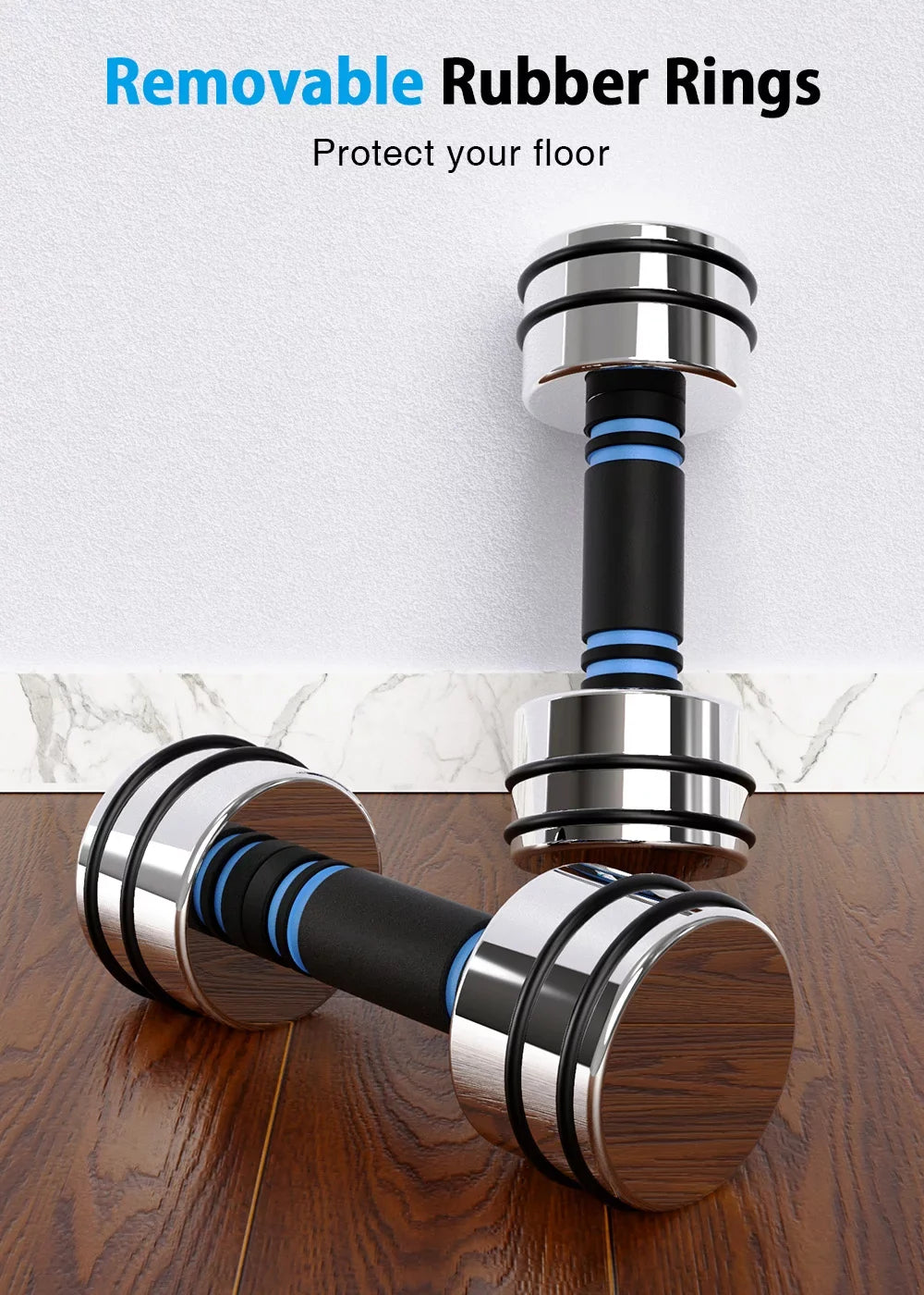 Weight 10lb Pair 15lb 50lb Foam Set Fitness Dumbbells Silver 30lb Gym 20lb Handle, 5lb Lifting for Weights with Adjustable Northdeer Steel