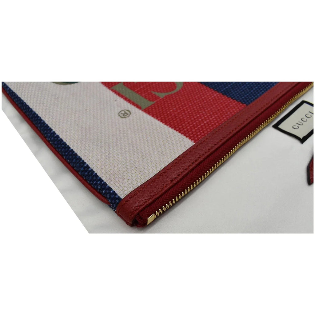 Canvas Merida Multicolor 524788 Linea Pouch Stripe Pre-owned Web GUCCI Zip