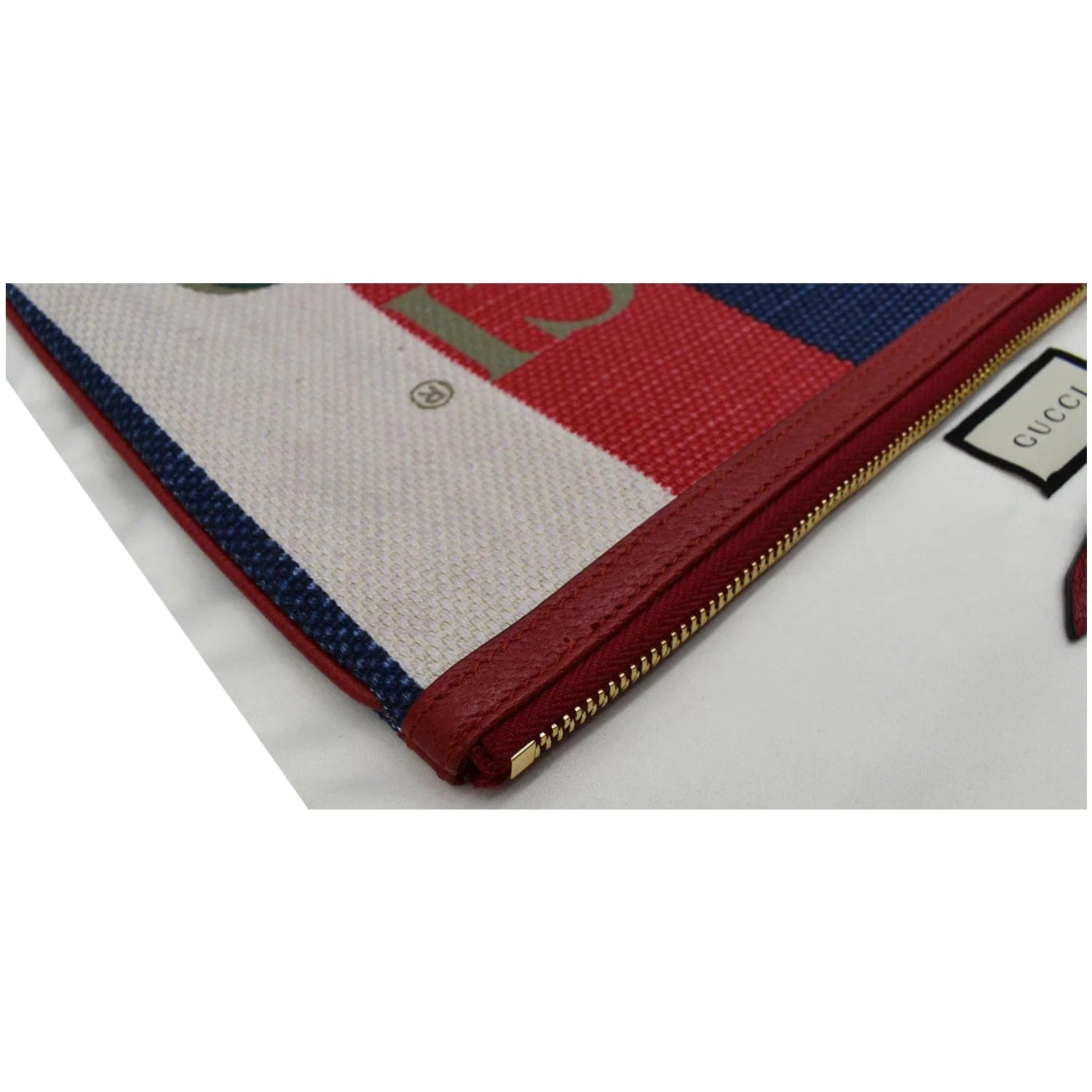 Canvas Merida Multicolor 524788 Linea Pouch Stripe Pre-owned Web GUCCI Zip