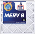 | | x 8 1.75" 24.5 HVAC Actual x Size: Furnace Filters 19.5 MADE King | MERV Filter Air Pleated 20x25x2 Filter A/C | USA IN 5-PACK