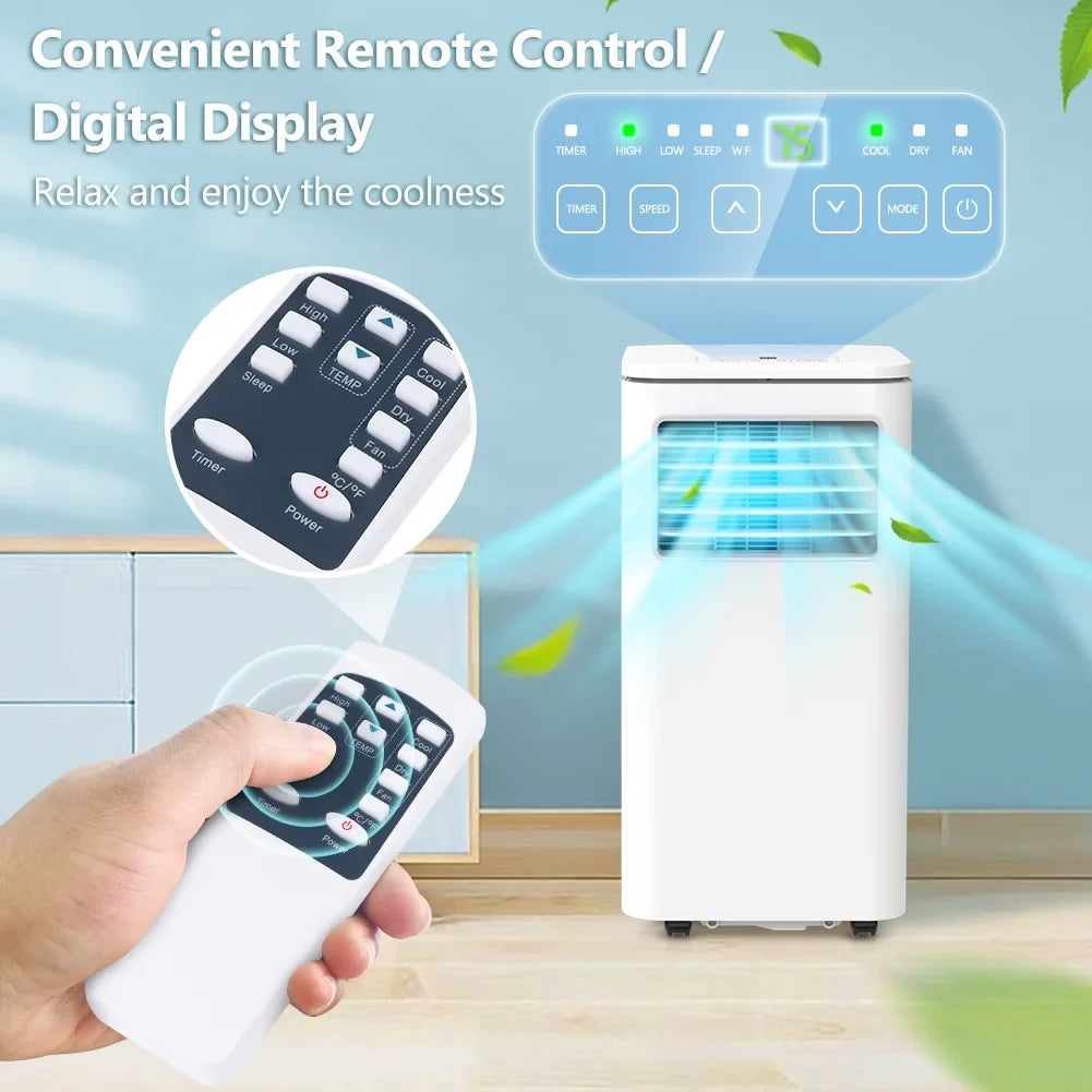 Conditioner Bedroom Freestanding Air Kit NPL-06C AC W/ Room Window Remote Dehumidifier BTU Portable Fan LifePlus Indoor 10,000 Unit