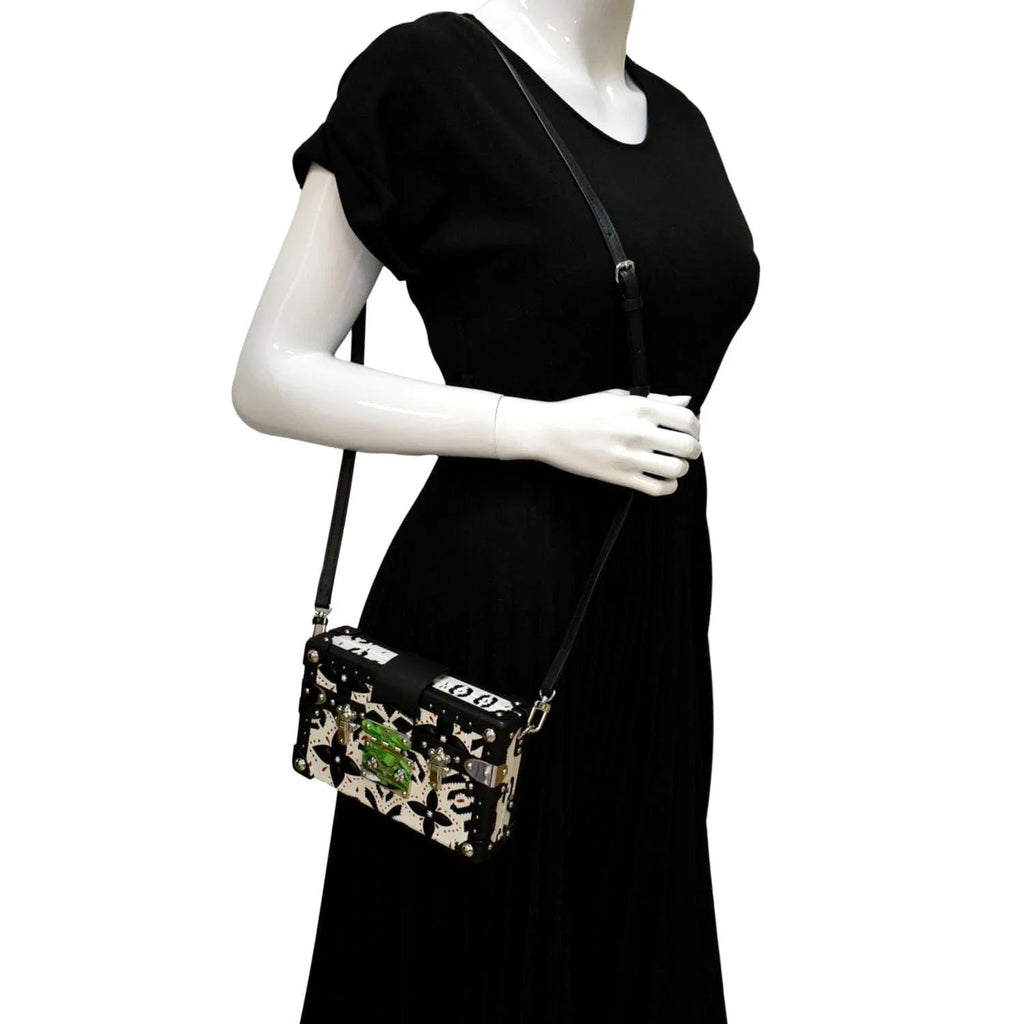 Malle Graphic Crossbody LOUIS Leather Petite Bag Print VUITTON Black/Multicolor Pre-owned