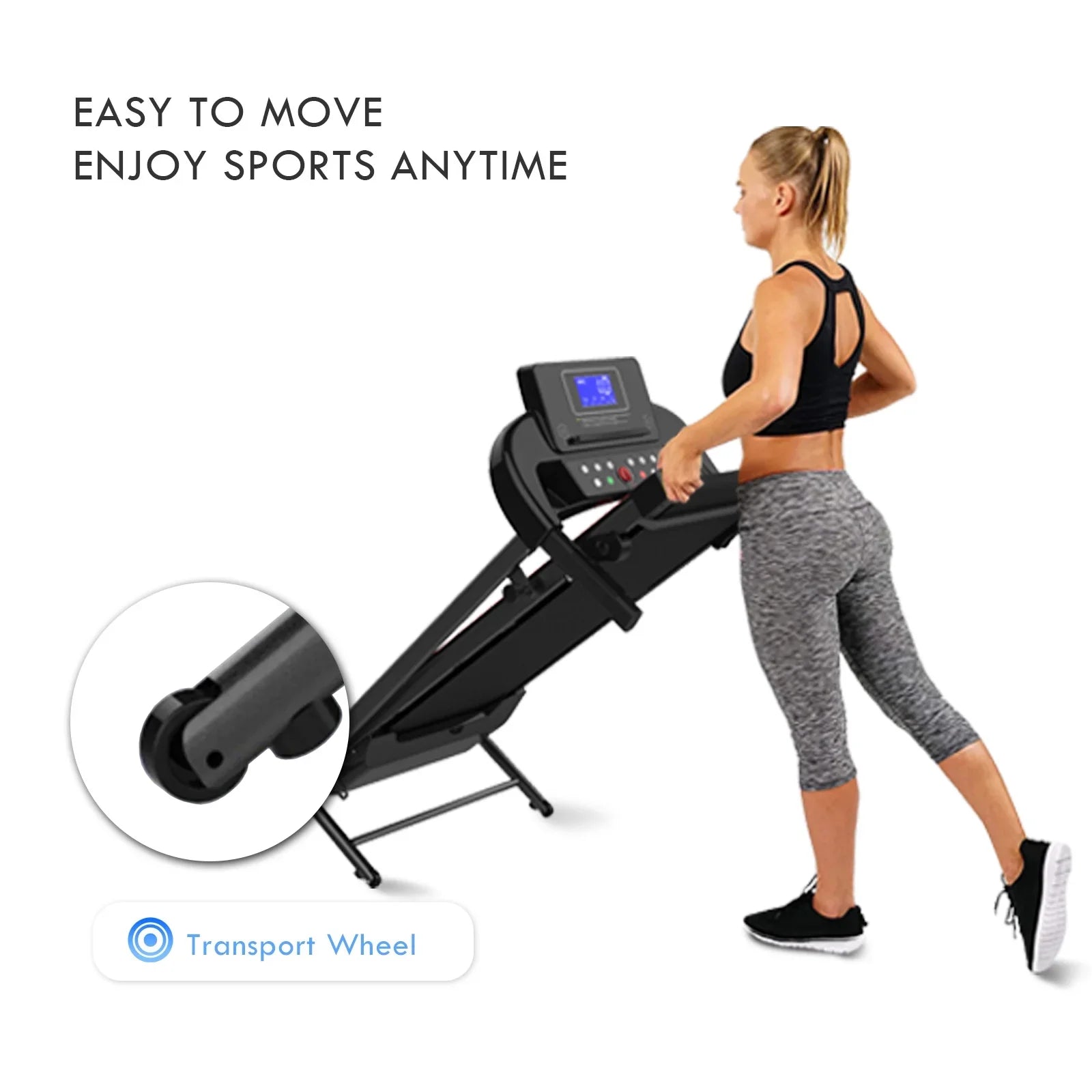 Treadmill Bluetooth Folding Speaker Walking with Beautifully Treadmills Home & Treadmill, Under Sturdy Designed 300LBS Installation-Free Pad, for Durable FLIMDER Capacity, Desk