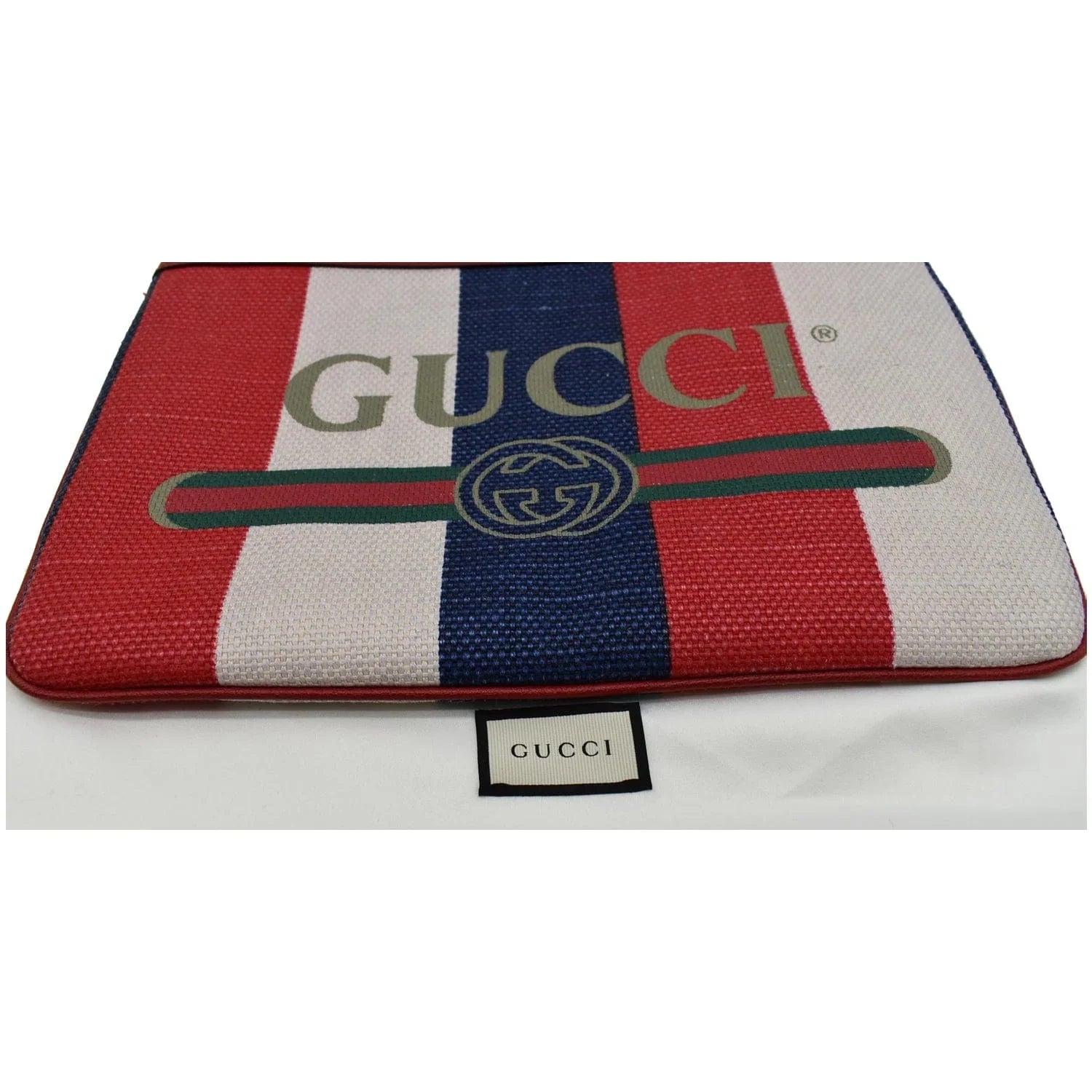 Canvas Merida Multicolor 524788 Linea Pouch Stripe Pre-owned Web GUCCI Zip