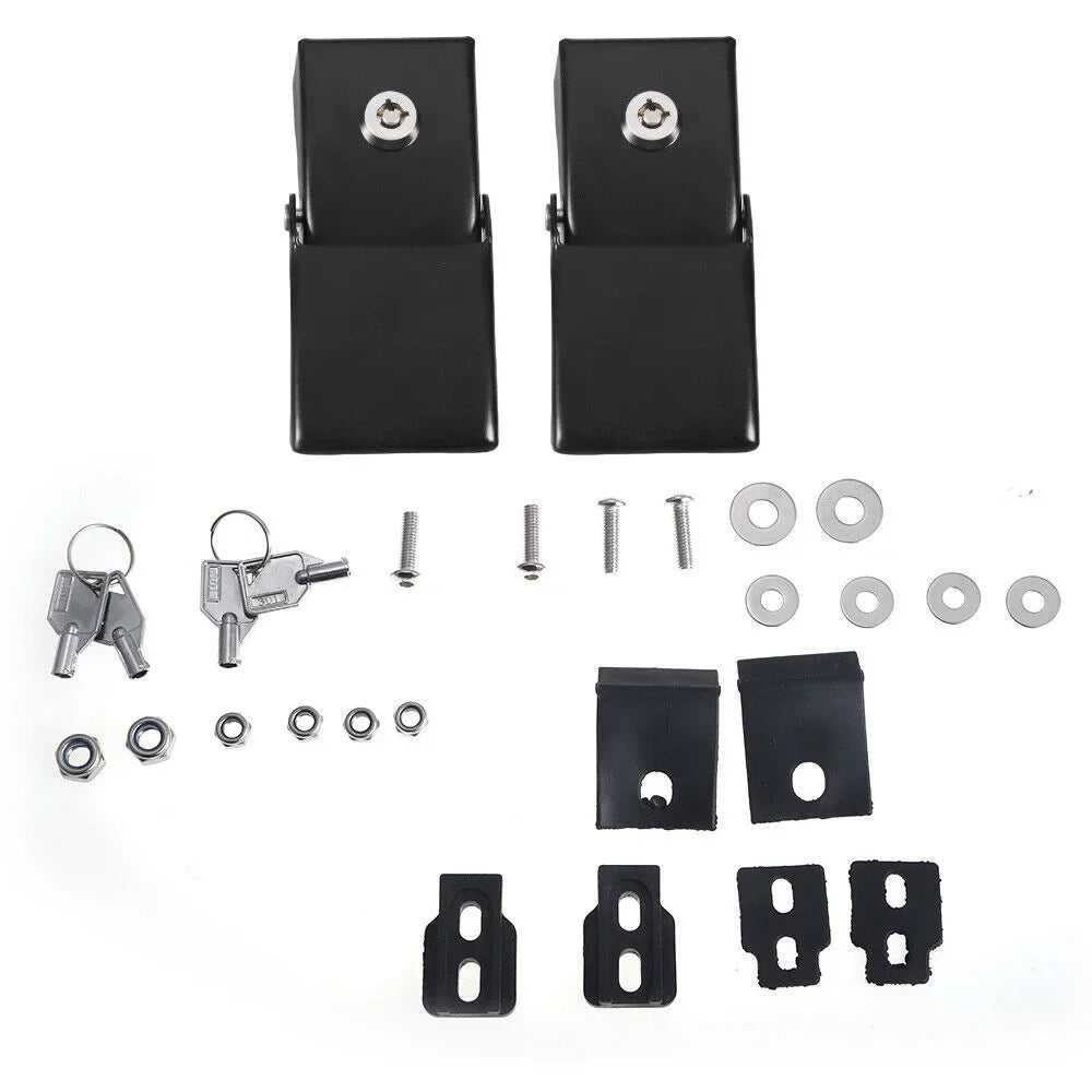 Latch Pins Stylish Kit - & Jeep - Materials Locking Hood Strong JKU High-Quality for Easy - Jahy2Tech JK Wrangler Installation
