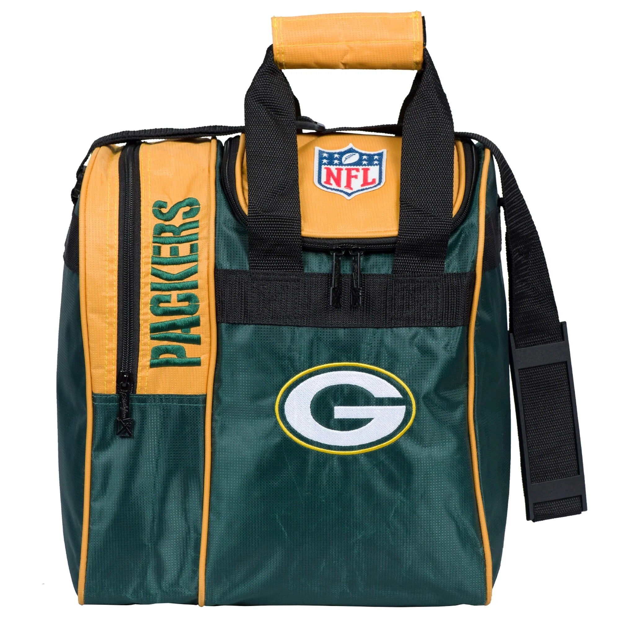 Bowling Tote Green Packers Single Ball with Bay Compartment Bag Shoe