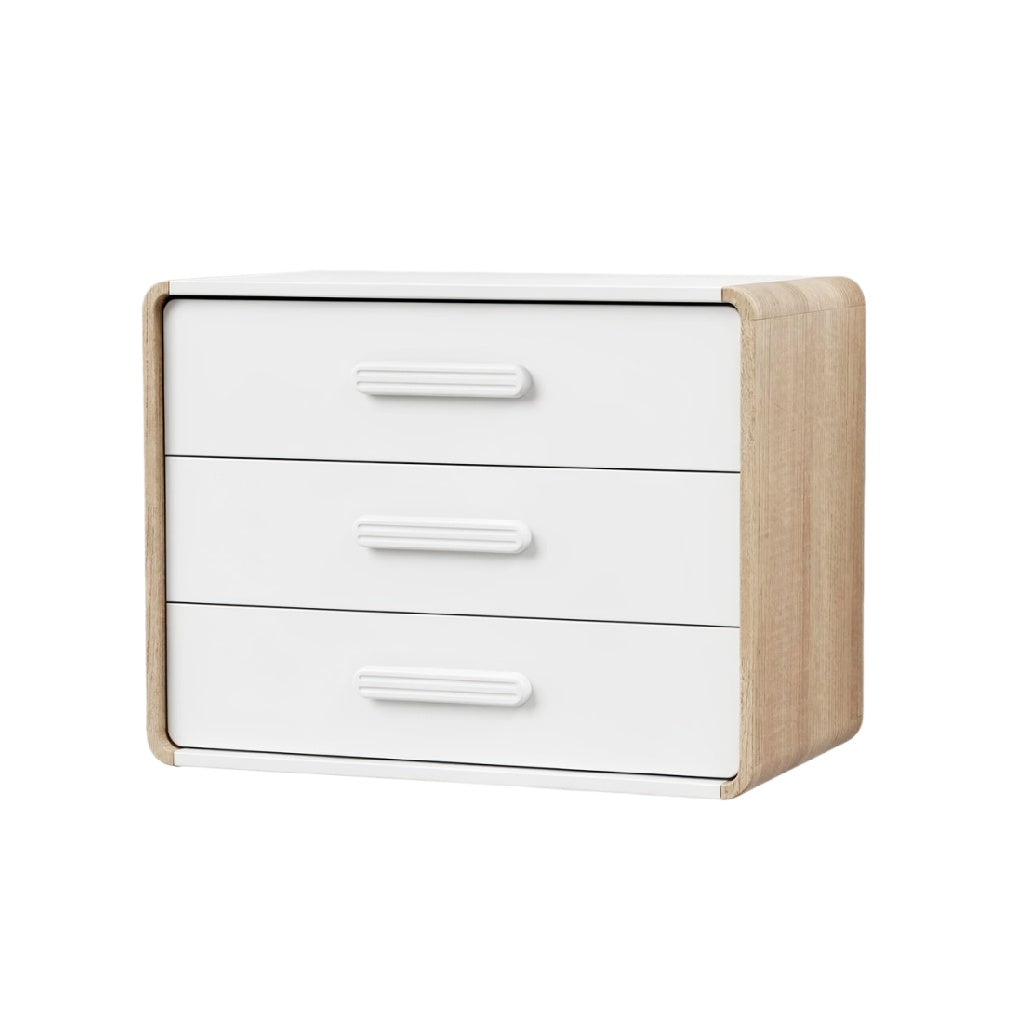 Moderne Ladeblok met Drie Lades en Houten Accenten