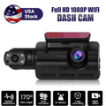 Rear Dash Camera Dual G-Sensor Front Car Recorder DVR Cam Dinling Lens and Video 1080P