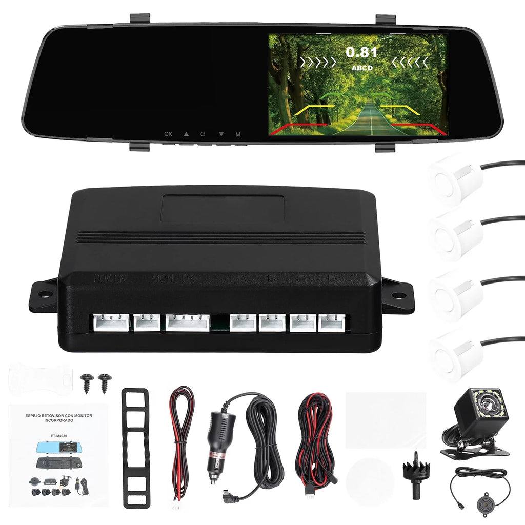Rear Reverse Radars 4.3 Cam Screen Dazzduo Rear DVR 4.3 Camera,Camera Reverse Dual Inch Camera Radars Rear Reco Dash Dash 1080P Radars 4 Support Dash Dash Dual Rear Screen Inch Inch Camera
