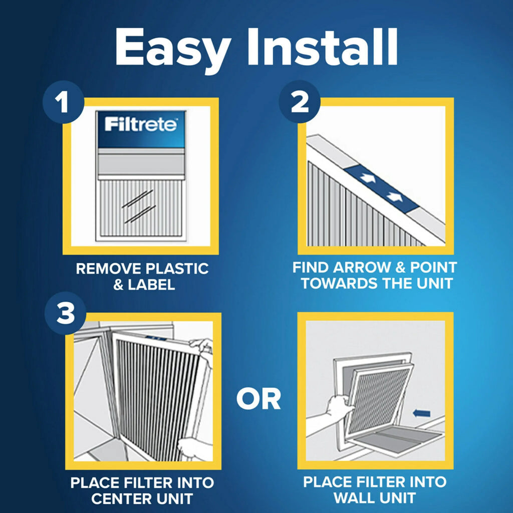 1500 16x25x1 12, MPR Allergen, Bacteria 1 Air Filter, Virus, Filtrete MERV Smart Filter