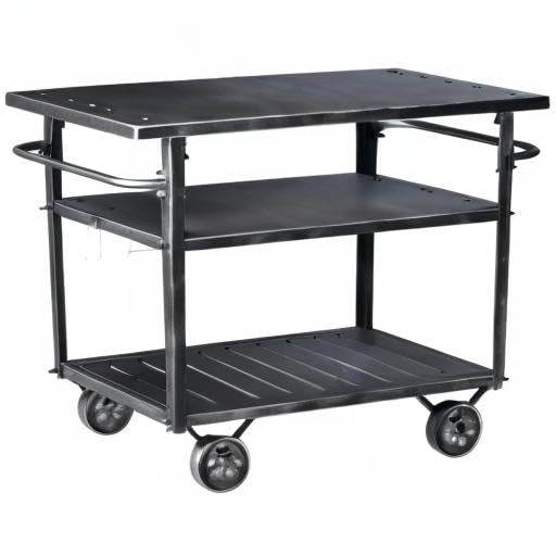 Industrial 3 Tier Rolling Utility Storage Cart Wine Beverage, Metal Wine Rack with Wheels Kitchen Bar Dining Room Tea Wine, Storage Cart with Wood