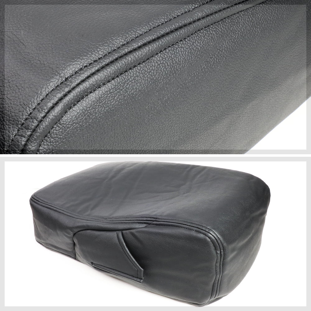 Fits Kit 07-14 SILVERADO, Arm Center CHEVROLET Cover for 2007-2014 select: Rest Console CHEVROLET Silverado/Sierra TAHOE Leather Lid Black 2007-2014