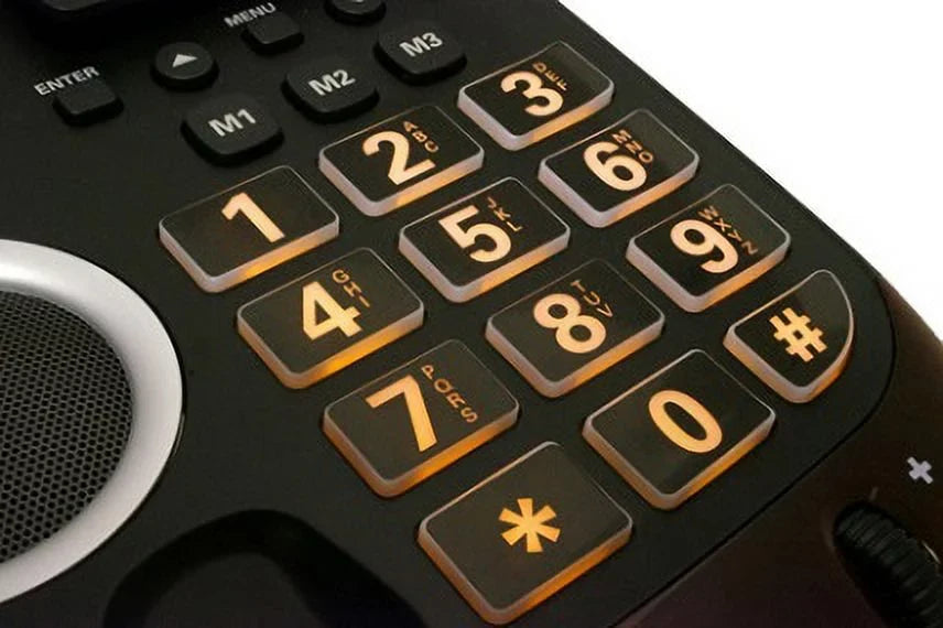 CID Black Big Speakerphone, AltoPlus Loud Button Clarity Extra