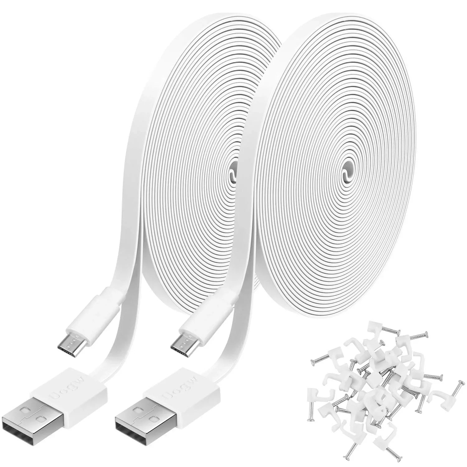 2 to Compatible Home 20FT Wyze Cable v3,Blink,USB Durable Power Pack Extension with Charging USB Camera ro Yi