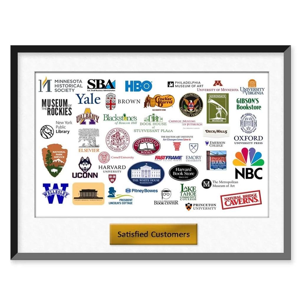 x E. J. 17-7/8" Historic Framed Cartier, 21-7/8" Print,