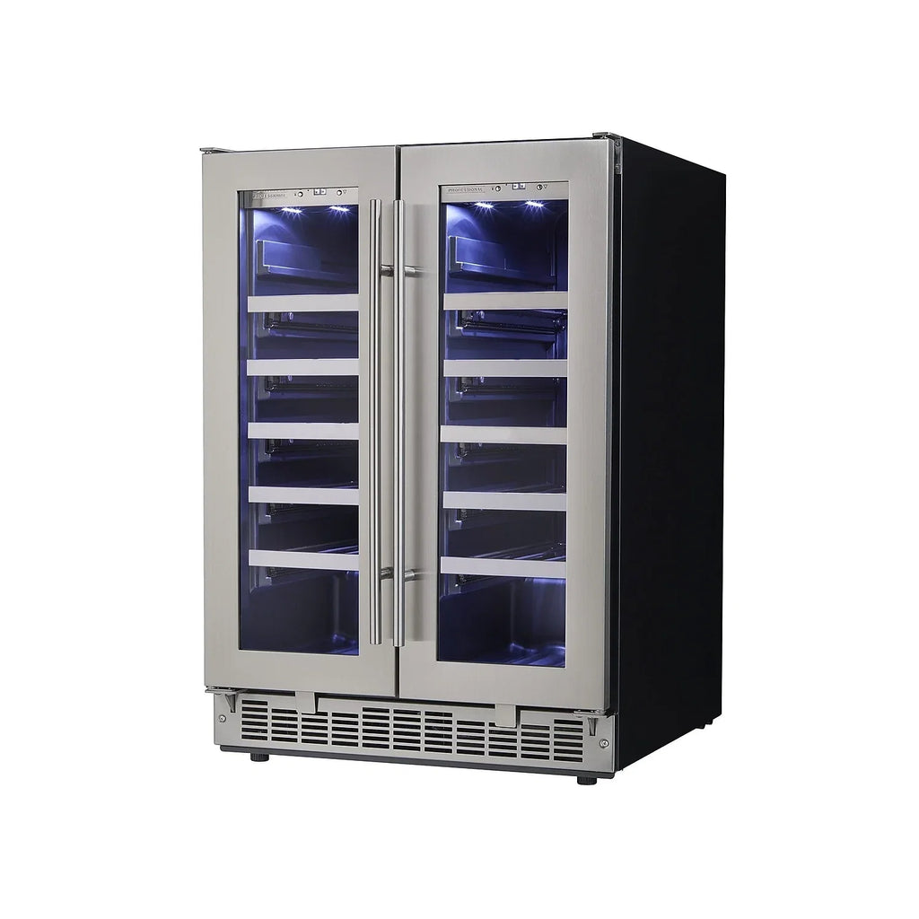 Danby Napa Door 24\" Dual-Zone French Cooler Wine DWC047D1BSSPR